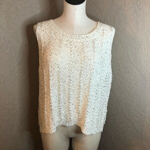 Miss Kelly 1999 Sleeveless Top Sweater L